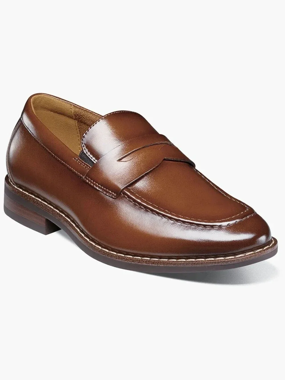 New Florshein Rucci Penny Loafers in Cognac
